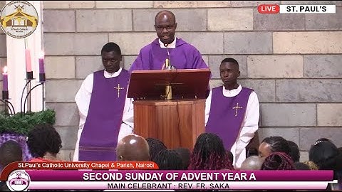 LIVE CATHOLIC 11:30 AM|SECOND SUNDAY OF ADVENT YEAR A | December 7,2025