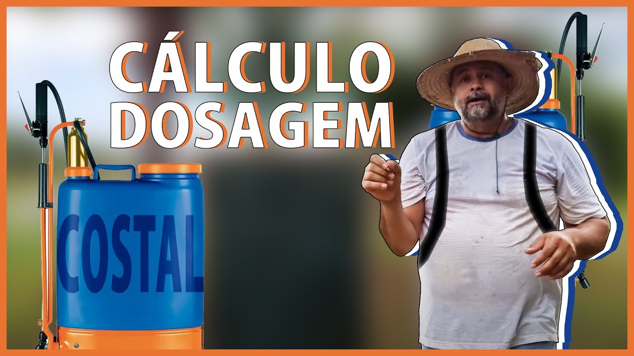 Calculando dosagem de qualquer produto na costal de 20 litros