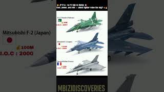 💥 JF-17 🇵🇰 vs F-2 🇯🇵 vs Rafale 🇫🇷Cost, power, and role — which fighter rules the sky? ✈️🔥
