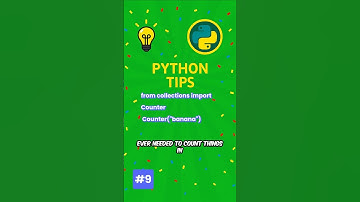 💡Python Tip #9: collections.Counter for Counting Stuff #shorts #python