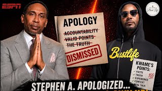 Kwame Brown Is Live! Stephen A Apology Was. Tool To Invalidate My Statements Come Here Boy!