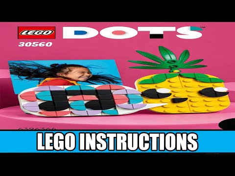 LEGO Instructions | Dots | 30560 | Pineapple Photo Holder and Mini Board