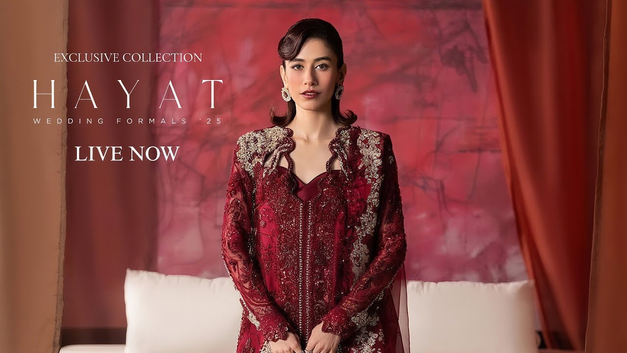 Afrozeh Hayat Wedding Formal Collection'25 | Afrozeh Unstitched Luxury Wedding Collection 2025