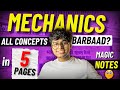 Mechanics for JEE in 5 Pages! (Finish 11th Backlog In One Video) | Invisible Mechanics