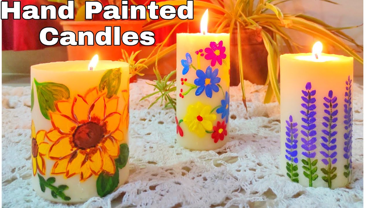 Candles: How to hand paint beautiful candles