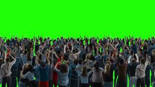 Fond vert et fond bleu foule danse ( GREEN SCREEN PEOPLE )