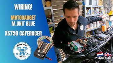 Motogadget m.unit blue wiring / new wiring harness - Yamaha XS750 cafe racer