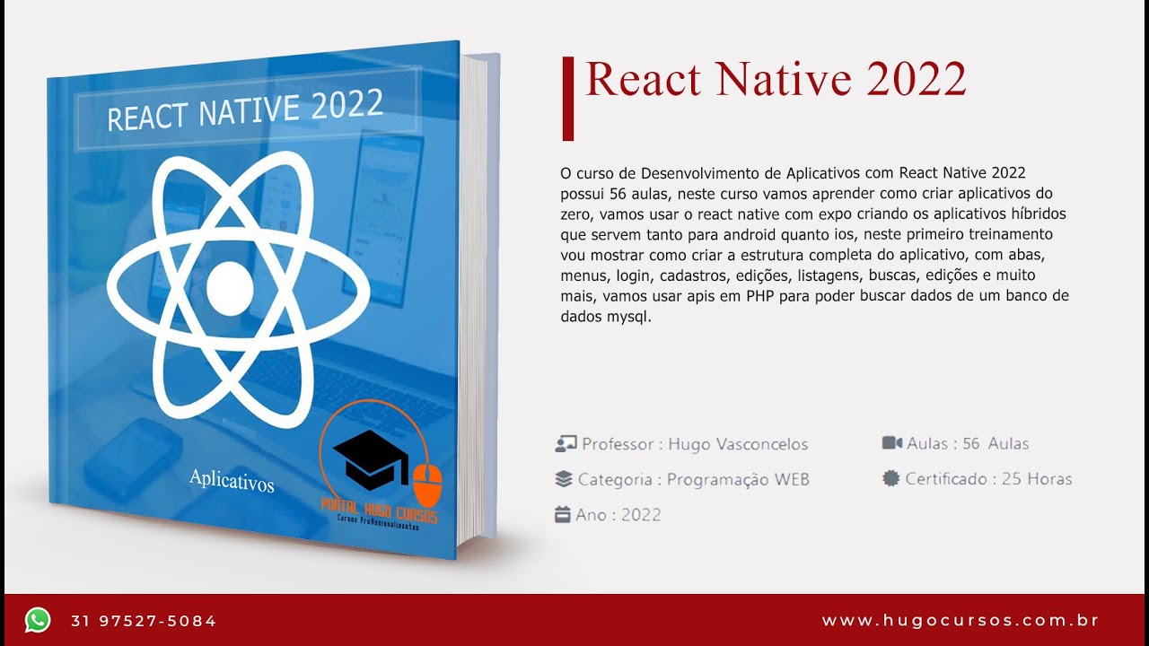 React Native 2022 - Aula 05 Rodando o Projeto - YouTube