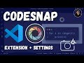 How to take code screenshots in visual studio code  codesnap extension
