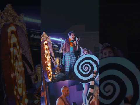 Sinister smiles on “The Laugh Track” set. 🃏💥💣🦇