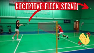 How To Do A Deceptive Flick Serve - Step-By-Step Badminton Tutorial! screenshot 2