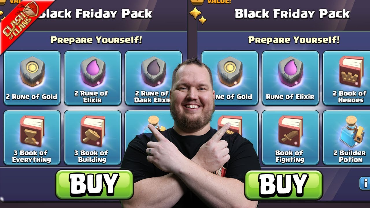 Buying All of the Black Friday Deals in Clash of Clans YouTube
