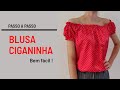 DIY - COMO FAZER UMA BLUSA CIGANINHA BEM FACIL │VIVIANE PRATES