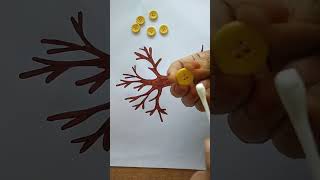 Button Tree | Craft Idea For Kids #Shorts