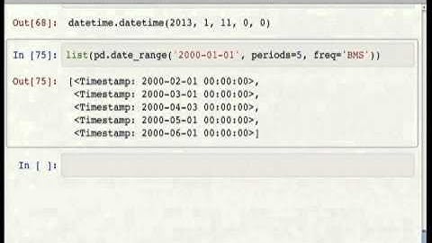 Time Series Data Analysis with pandas