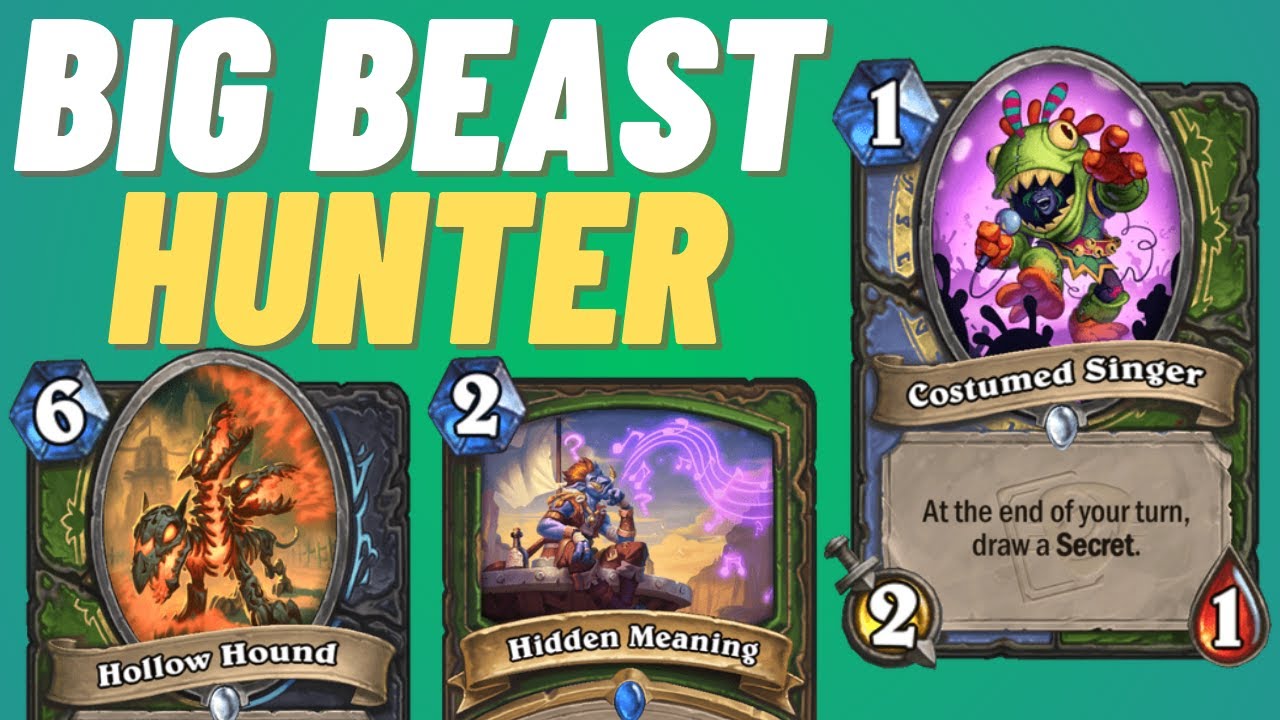 New Big Beast Hunter deck!! Hearthstone Festival of Legends YouTube