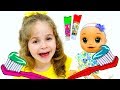 Have fun brushing our teeth and washing ourselves! | Song Nursery Rhymes for kids!