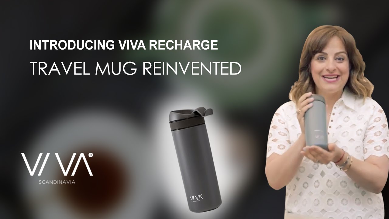 VIVA Recharge PRO Insulated Travel Tea Thermos + Press — Artemis