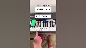Thumbnail of 🎄 Easiest Joy To The World Piano Tutorial #shorts #piano🎅🏼