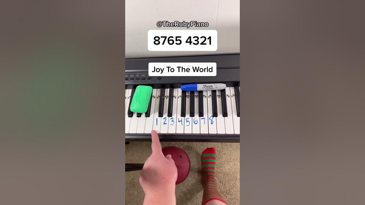 🎄 Easiest Joy To The World Piano Tutorial #shorts #piano🎅🏼