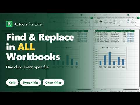 Find and Replace Across Multiple Excel Workbooks at Once – Kutools for Excel