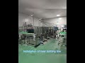 Installation of beer bottling line
