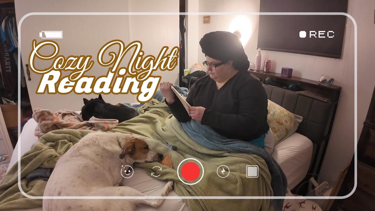 📖 Видеоблог о чтении перед сном (нежная музыка и уютная атмосфера)