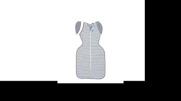 Love To Dream Swaddle UP Transition Bag, Gray, Large, 19-24 lbs., Patented Zip-Off Wings, Gently He