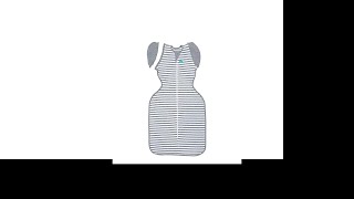 Love To Dream Swaddle UP Transition Bag, Gray, Large, 19-24 lbs., Patented Zip-Off Wings, Gently He