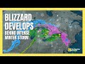 Blizzard Conditions Develop on the Backside of a Big Time Winter Storm | #forecast
