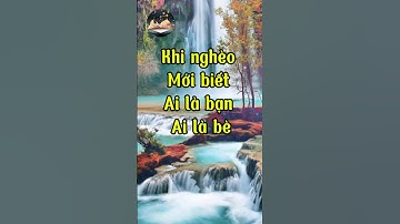 Khi nghèo mới biết ai là bạn, ai là bè #cuocsong #suyngam #trietlycuocsong #loiphatday #conhanday