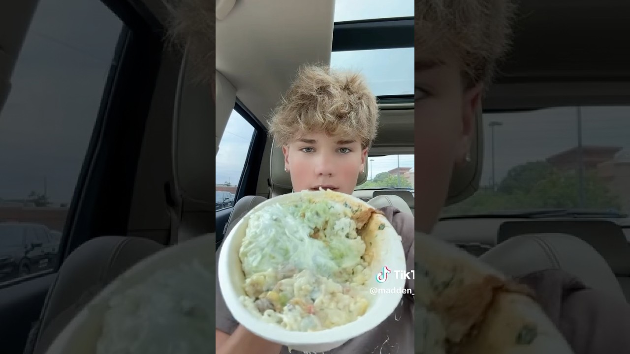 madden trying lola winters chipotle bowl #maddenross #lolawinters #chipotle #review