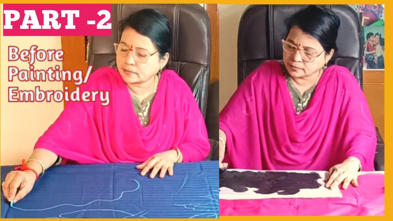 బట్టలు మీద డిజైన్ గీసుకునే వివిధ పద్ధతులు.. PART -2 #rahanashreehomemaker #creativearts 