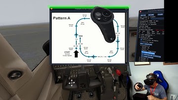 Pattern A with X-Plane virtual instructor flight simulator