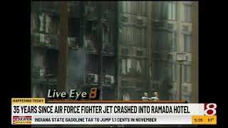 35 years since air force fighter jet crashed into Ramada Hotel