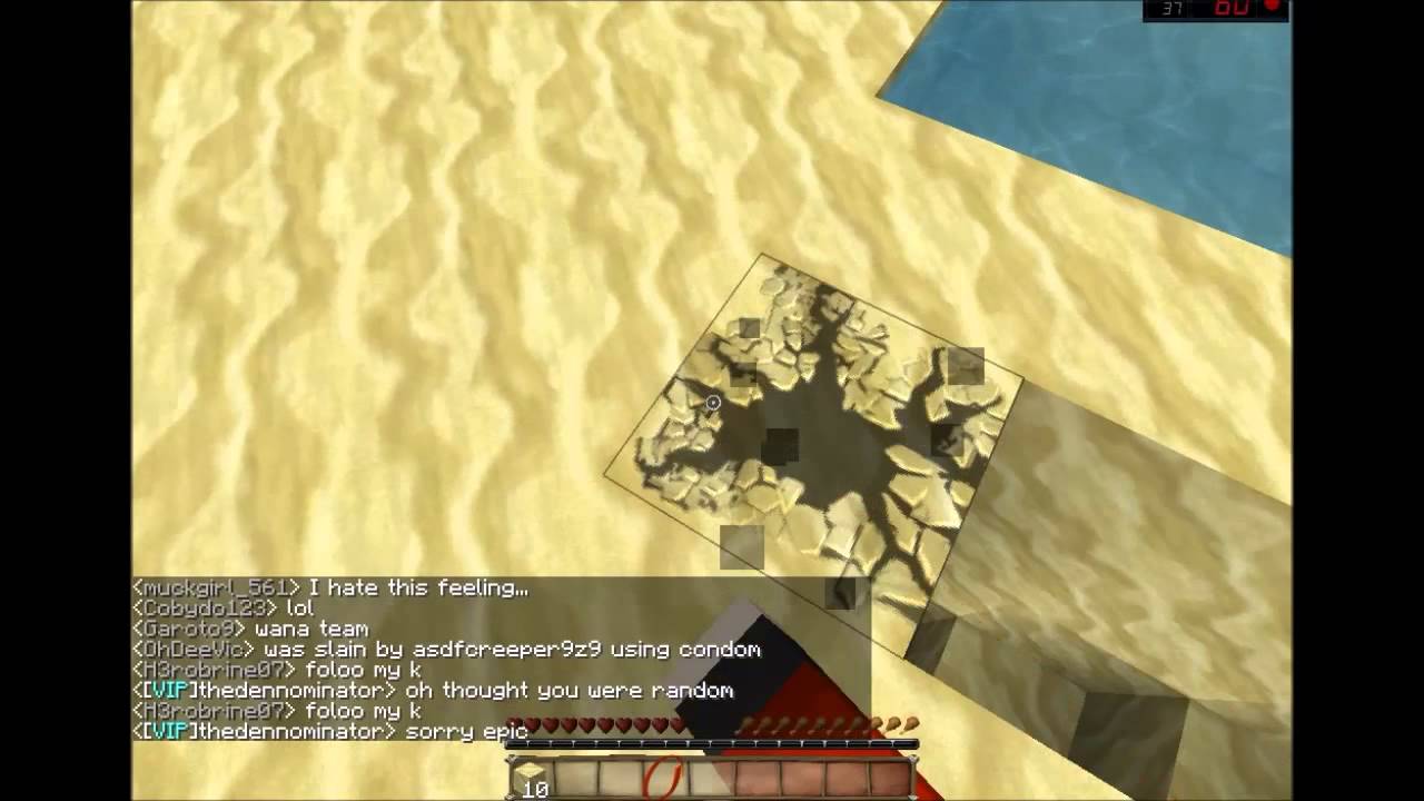 Glitch On Minecraft Server (Im Out Of The Map) - YouTube