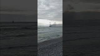 Fire Retardant Helicopter Firefighting at Oceanside Pier