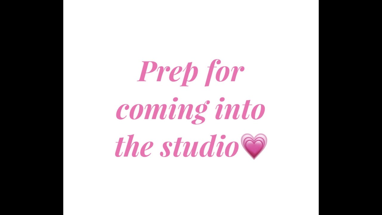 How to come into the studio!