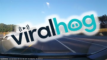 Cars Collide into Each Other and a Concrete Barrier || ViralHog