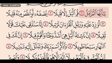 سورة المزمل عبدالله عواد الجهني
