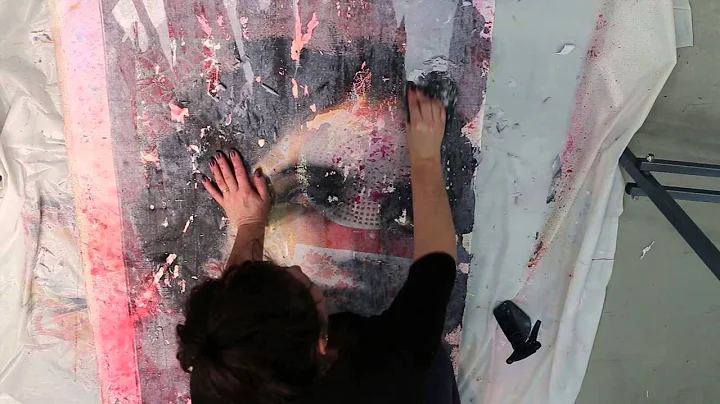 Acrylic Washes and Image Transfer on Canvas with M...