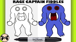 CAPTAIN FIDDLES | How to Draw Captain Fiddles from Garten of Banban | Easy STEP BY STEP