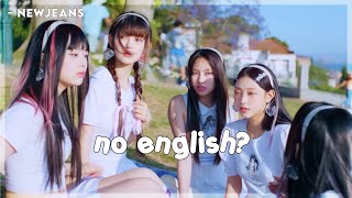 all newjeans mvs but it switches when they sing in english