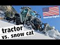 Tractor vs. snow cat for nordic trails 🇺🇸 Lindner Lintrac with nordic tiller and dozer blade