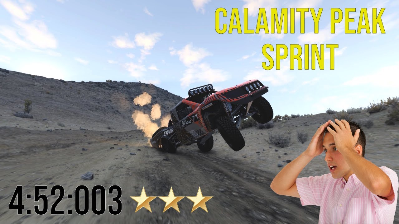 Calamity Peak Sprint Challenge | 3 Stars (4:52:003) | Beam NG