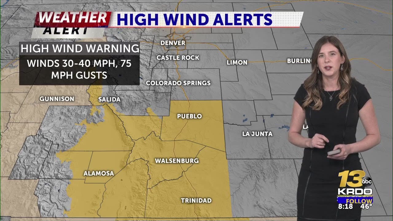 High wind warnings and critical fire danger - YouTube