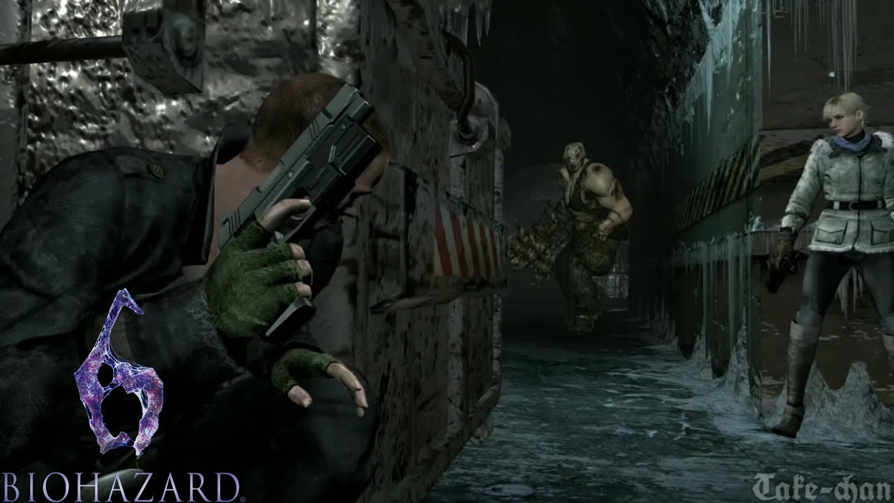 【バイオハザード 6 HD】『chapter 2-3. BOSS：ウスタナク「洞窟」〈ジェイク編〉』