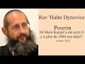 Rav ham dynovisz  pourim 6 mein kampf a t crit il y a plus de 2000 ans dj