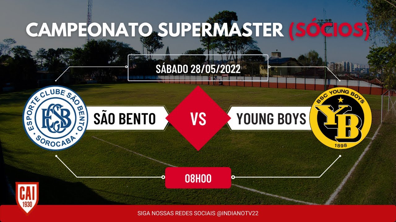 5ª RODADA - CAMPEONATO SUPER MASTER CLUBE INDIANO - PORTO X YOUNG BOYS  #AOVIVO 