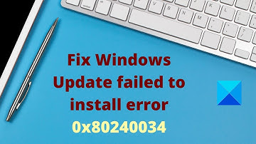 Error 0x80240034, Windows Update failed to install